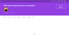 Desktop Screenshot of mfmnawomenfoundation.org